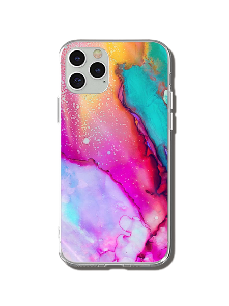 iCACY - Protective case for iPhone 6/6s &amp; iPhone 11 - Pink Marble