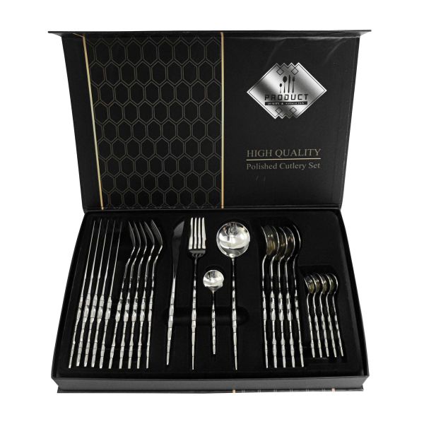 Super Deal 24 Piece Precious Cutlery Set For Kitchen Decor