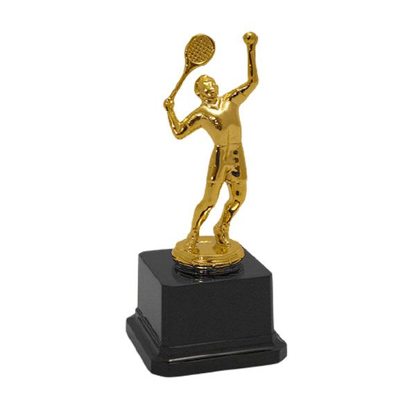 Gold Tennis Figurine Trophy with Base
