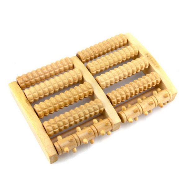 Foot Massager Roller Bamboo and Wood Foot Massager Relax and Relieve