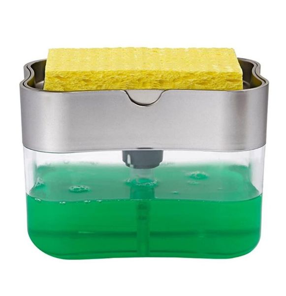 2 in 1 Sponge and Liquid Soap Dispenser