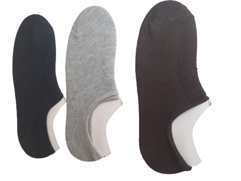 Cotton/Polyester Invisible Comfort Socks.