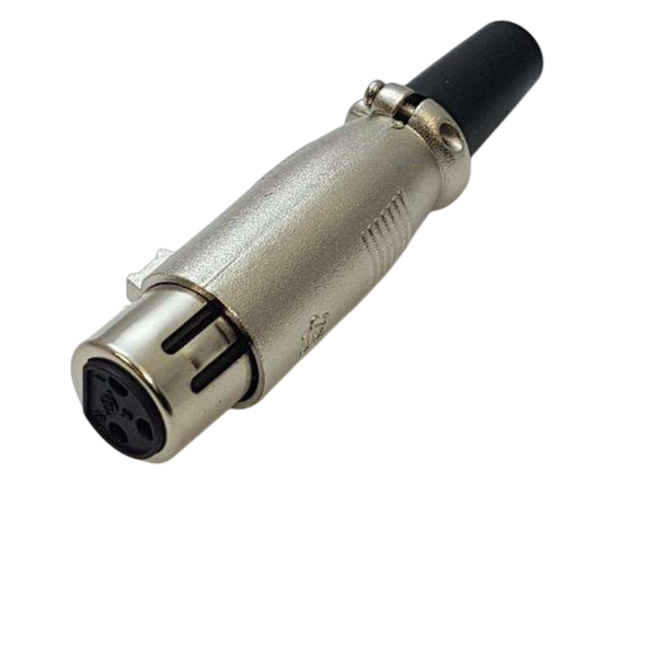 XLR3-11C 3-Pin Male XLR Cable Mount Connector Metal Body