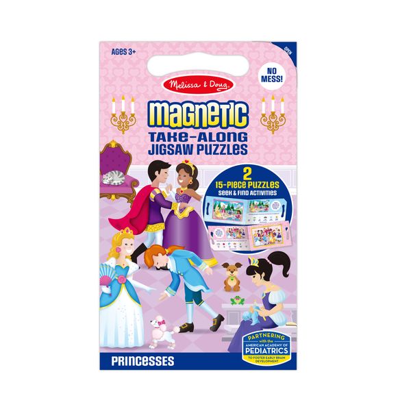 Melissa &amp; Doug Take Along Magnetic Jigsaw Puzzles Toy - Princesses