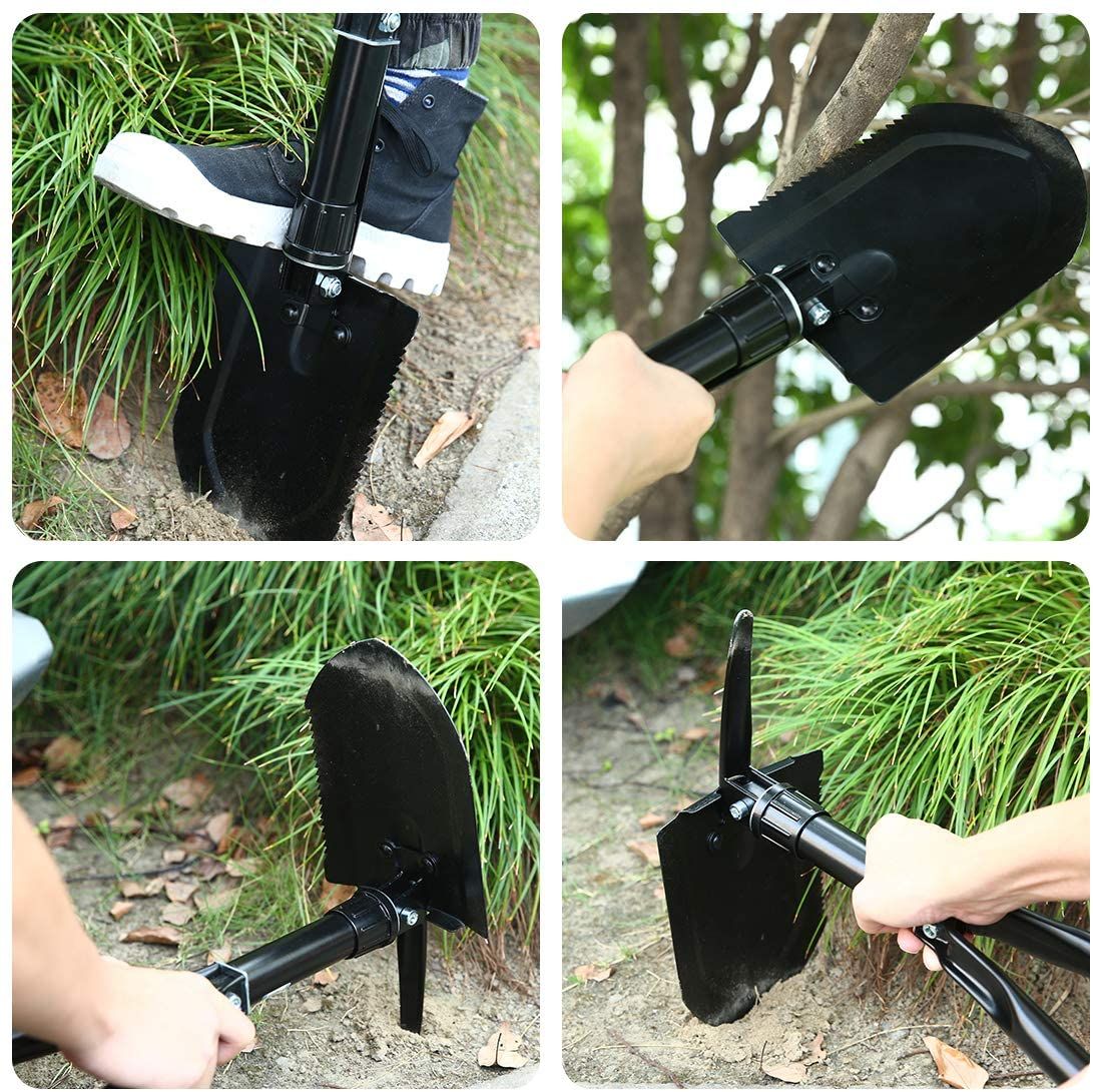 Multifunctional Camping Folding Shovel - Black | Shop Today. Get