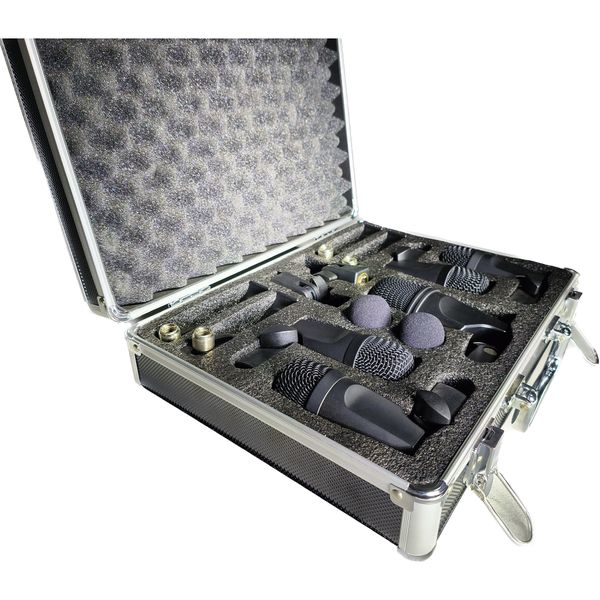 Powerworks 7 Piece Drum Microphone Set