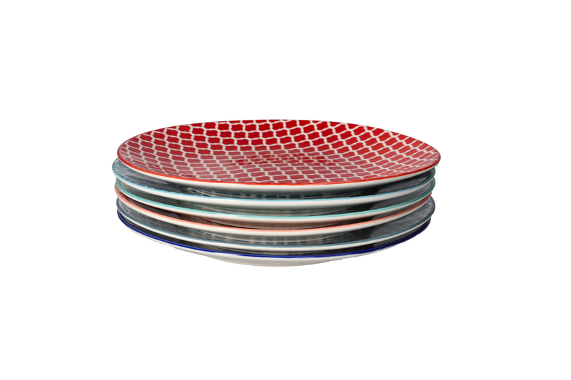 Danny Home Bohemian Dinner Plate Set - 6 Piece
