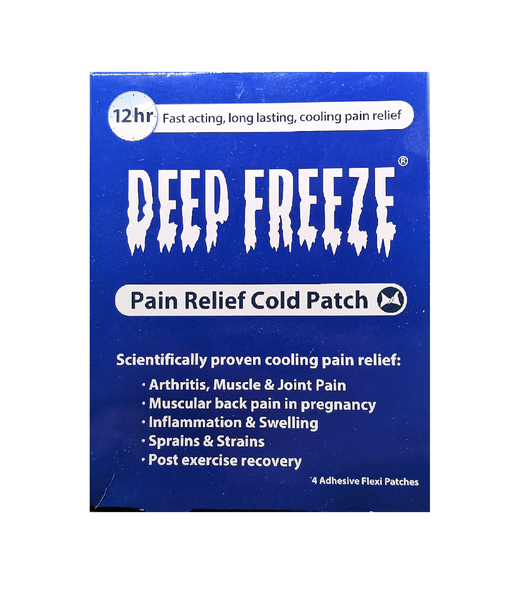 Deep Freeze Pain Relief Cold Patch - 4 Adhesive Flexi Patches