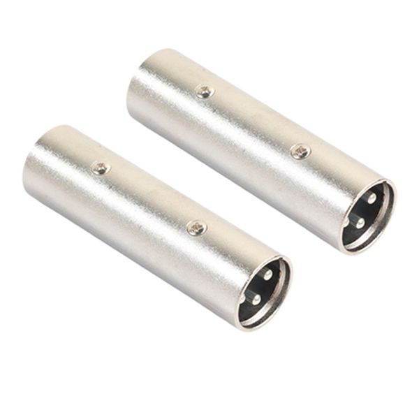 XLR Male to Male Adapter, Microphone Line Adapter -2 Pack