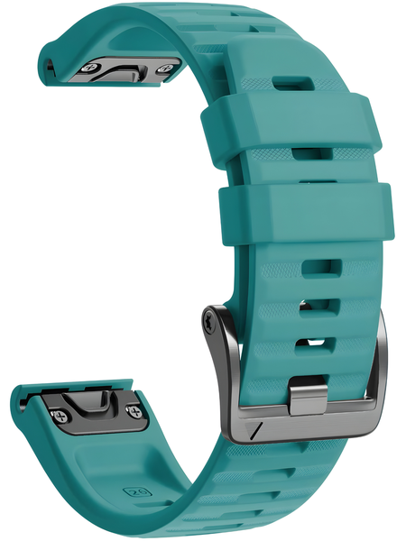 Silicone Band Compatible With Garmin Fenix 8 (47mm) - Turquoise