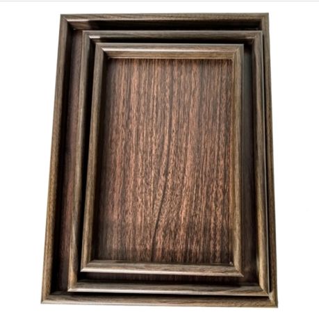 3-Piece Wooden Serving Tray Set Image