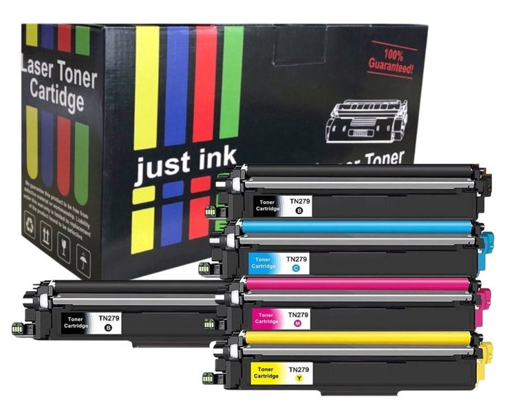 Compatible Brother TN279 B/C/M/Y Toner Cartridge Multipack + Extra Black