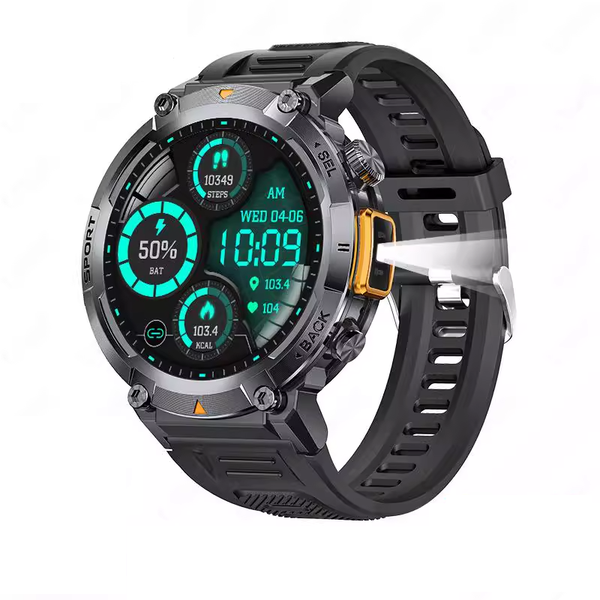 Smartwatch, Military Sports Watch With LED Flashlight
