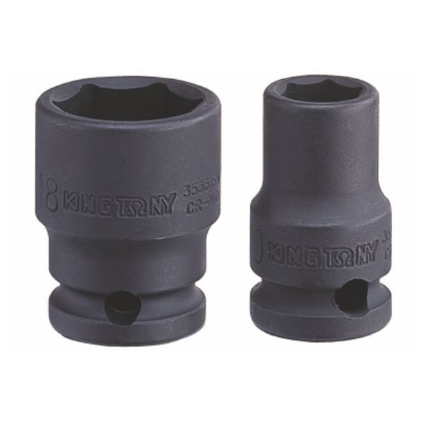 King Tony - Socket Standard Impact 3/8" X 17mm - 5 Pack