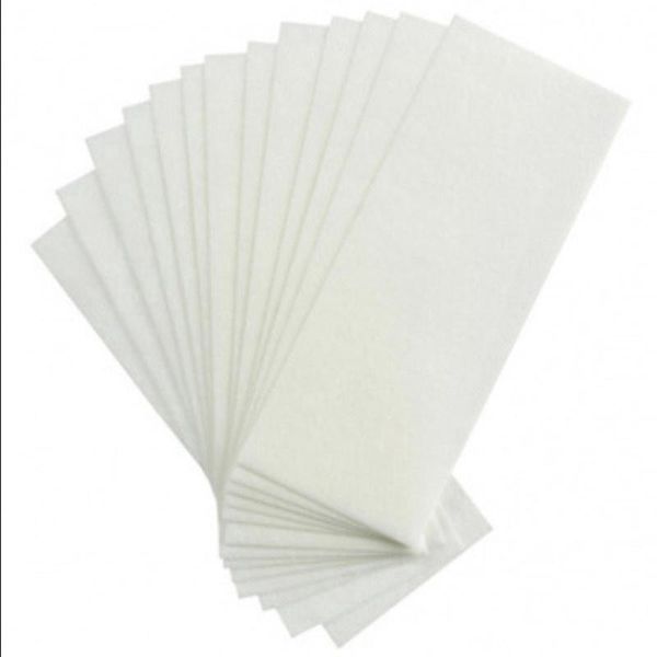 Wideenter Non woven Depilatory Waxing Paper Strips - 100 strips