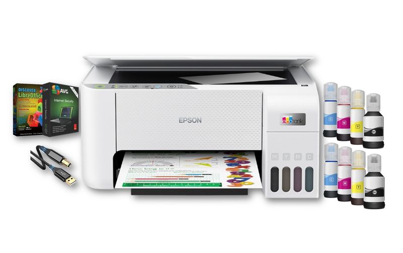 Epson Ecotank (Ink Tank System) L3256 Print,scan,copy,WiFi -Bundle