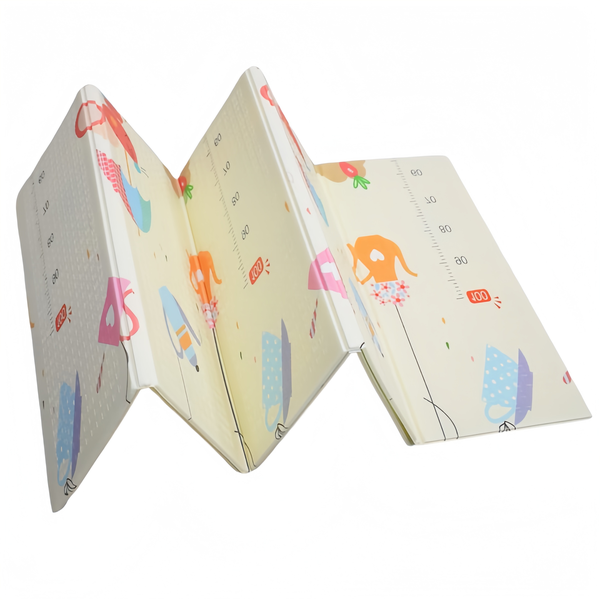 2 × 1.8 m Foldable, Waterproof, Thick Foam Baby Play Mat with Ocean Theme