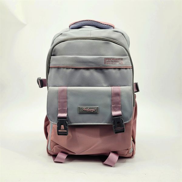 Soft Oxford Cloth High-End Quality Lightweight Backpack Light Pink Color