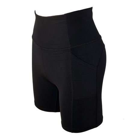 2x Biker Shorts For Women Yoga Shorts With Pocket High Waist