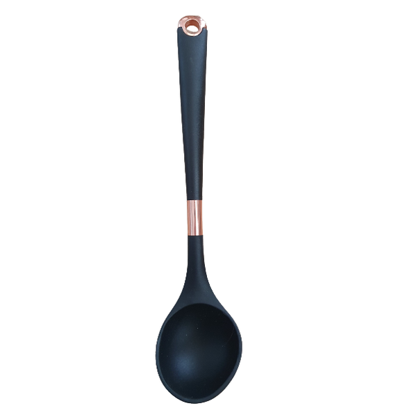 Black Silicone Ladle