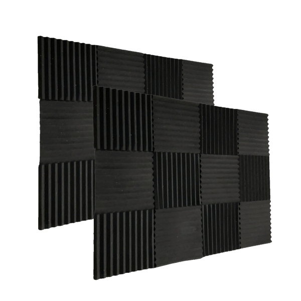 2.5 cm Wedge Acoustic Sound Foam Panels - 24 Piece