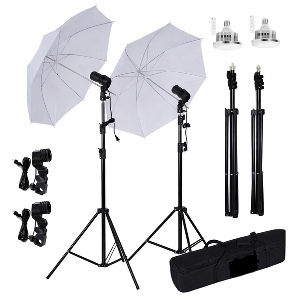 2 x 155w Professional Photography Umbrellas lighting Kit for youtube,tiktok