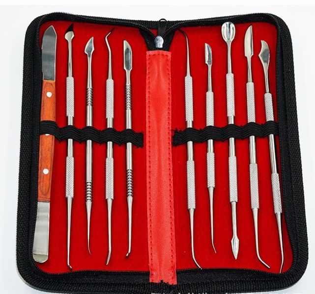 YB Sparkle - 10 pcs Portable Stainless Dental Kit With Versatile Tools