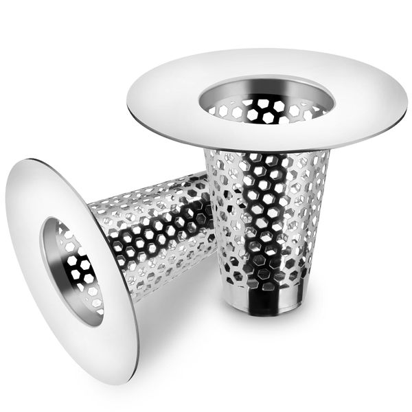 3 Pieces Of 1-Inch High-Quality Stainless Steel Conical Drain Filter