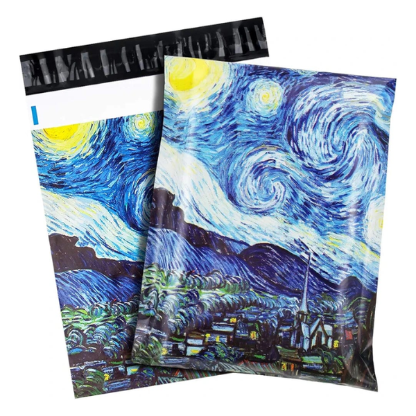Adhesive Gift Bag Van Gogh Art Print image