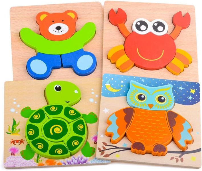 Wooden Jigsaw Puzzle Toys Montessori Kids Toys 1 Set