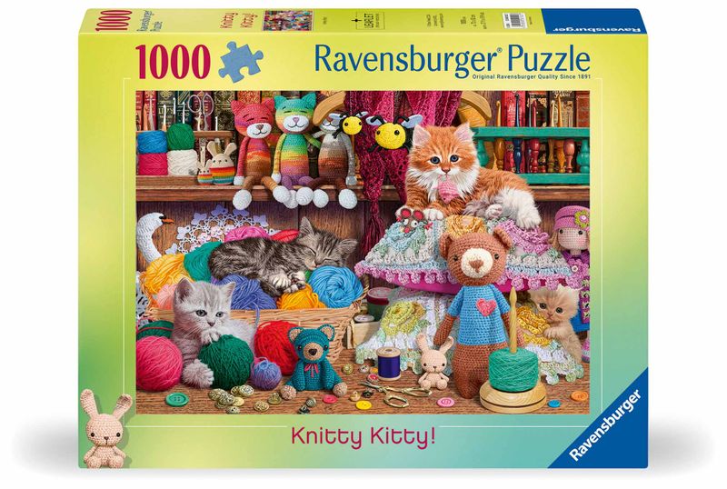 Ravensburger 1000 Piece Puzzle Knitty Kitty