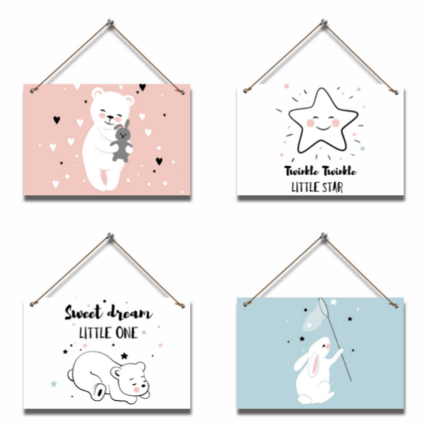 Imaginate - Baby Room Hanging Picture Boards - Twinkle Twinkle - 4 Piece