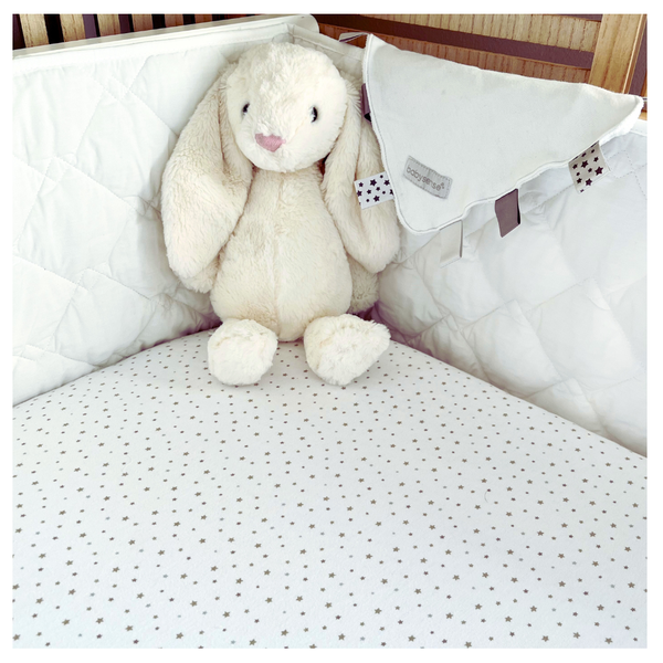 Baby Sense 100% Cotton Fitted Cot Sheet - Standard