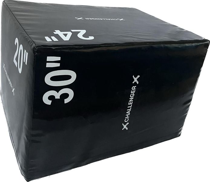 Plyometric Box - Foam - Challenger (Black &amp; Green)