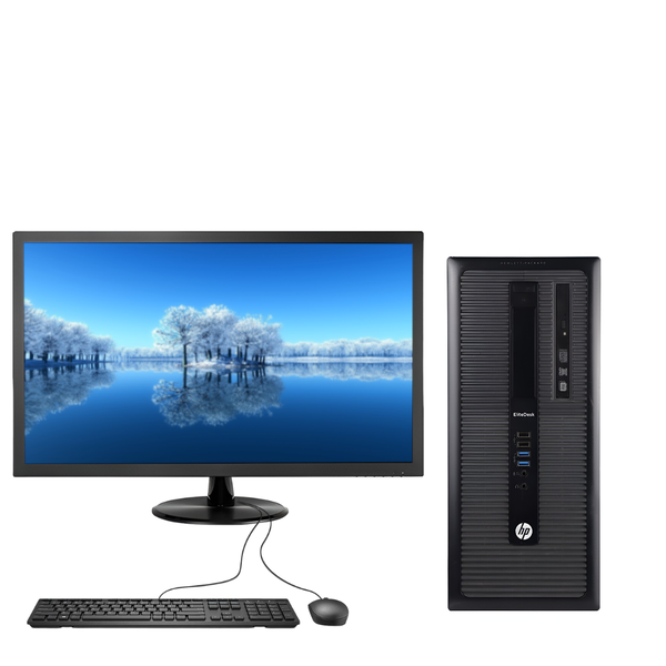 Certified Pre-Owned HP EliteDesk 800 G1 Tower - Intel i7-4th Gen 16/512 Set