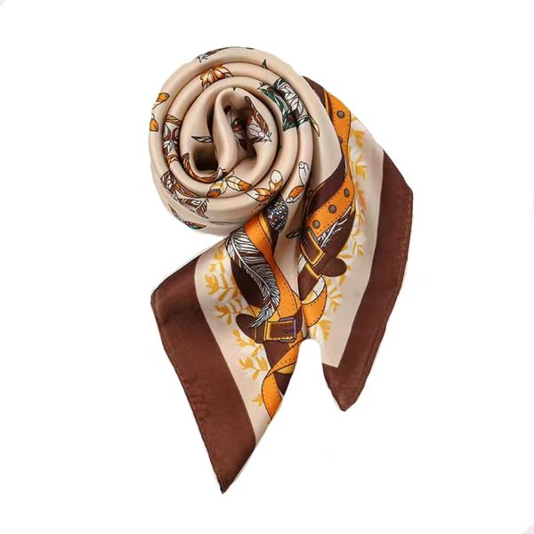 Korean Style Internet Celebrity Versatile Fashion Floral Square Scarf