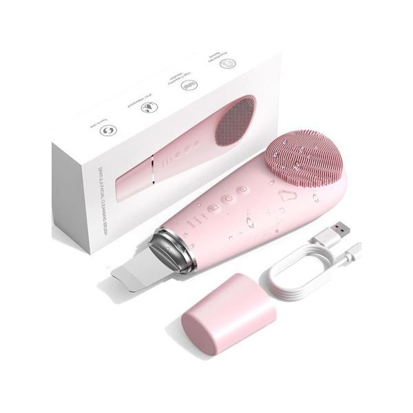 Ultrasonic Wave Electric 2 in1 Facial Cleaner Brush for Remove Blackhead