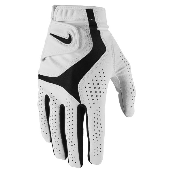 Nike Men's Dura Feel X Right Hand Golf Glove - Pearl White/Black - M
