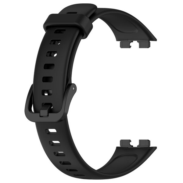 Silicone Strap Compatible with Huawei Band 8/9/10 - Black