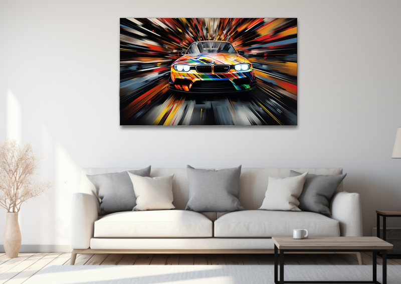 Canvas Wall Art -Street Racing Fusion Abstract - MT0110