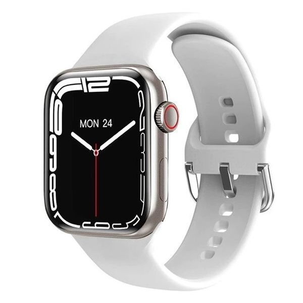 i7 Pro Max Series 7 Smart Watch With Health Assessment System - White