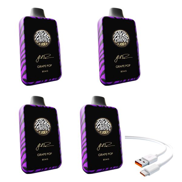 Jack Parow Tjoef 10000 Puffs 20mg Grape Pop + DiscoVape Charging Cable (4)