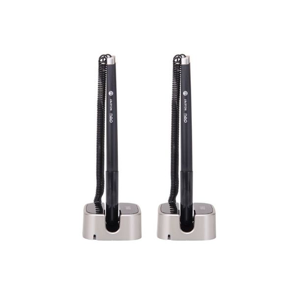 Deli Desk Pen Stand 0.7mm Black Pack of 2