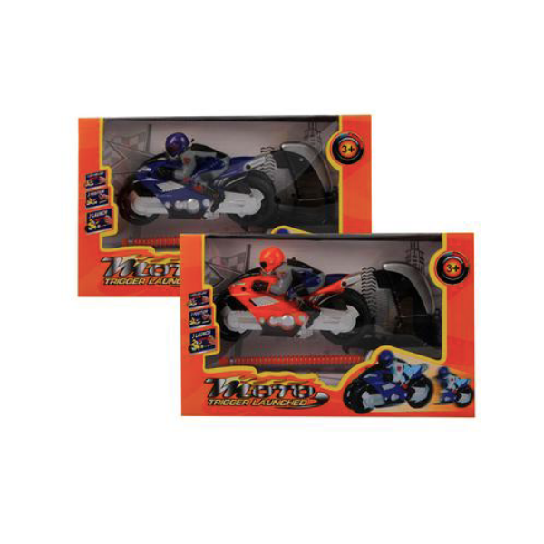 Moto Toys- Assorted Trigger Launch Bike - Pack Of 2