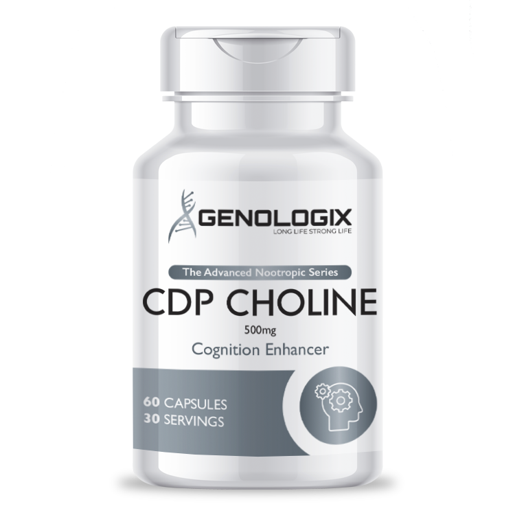 Genologix CDP Choline (Citicoline) 500mg (30 servings x 60 capsules