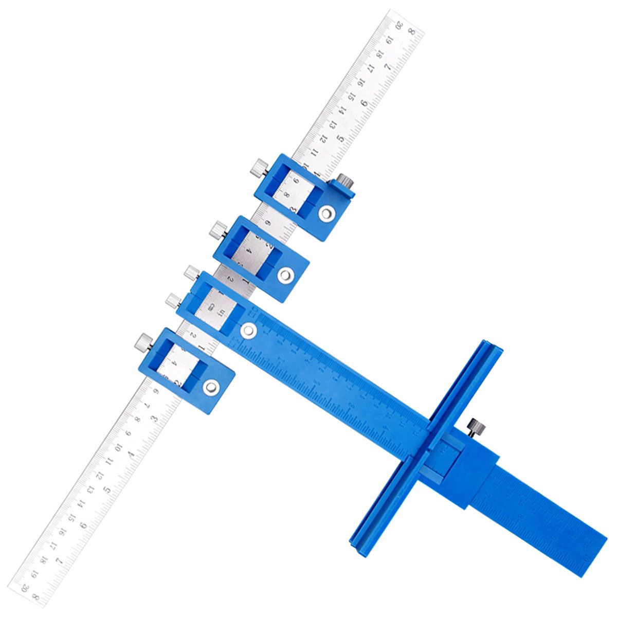 Drill Punch Locator Cabinet Hardware Jig Tool Wood Drilling Dowelling Guide