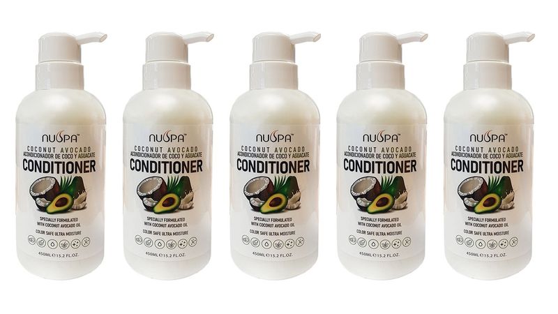 NuSpa Coconut &amp; Avocado conditioner 450ml - 5 Pack