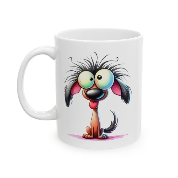 Dog Mug - Cartoon Dog Illustration With Large Eyes