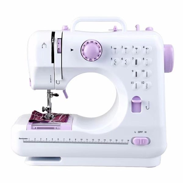 Electric Sewing Machine with 12 Stitches, Portable and Adjustable Speed