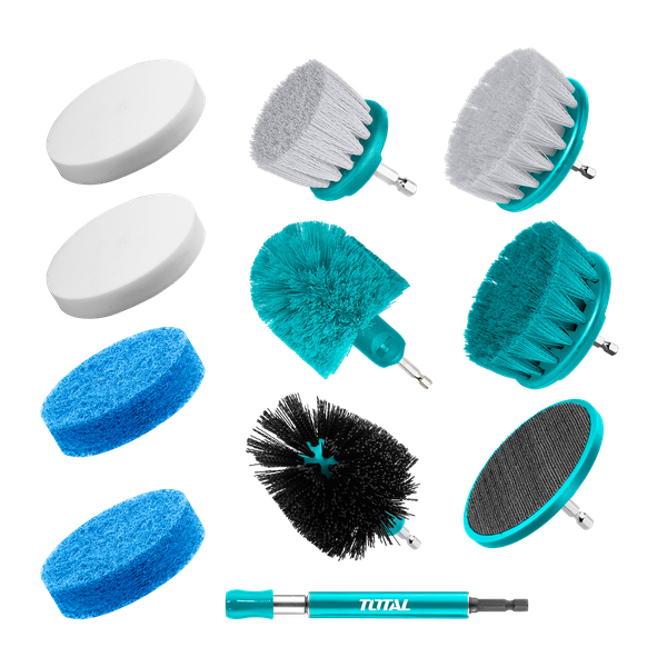 TOTAL Cleaning Brush Set - 11Pcs